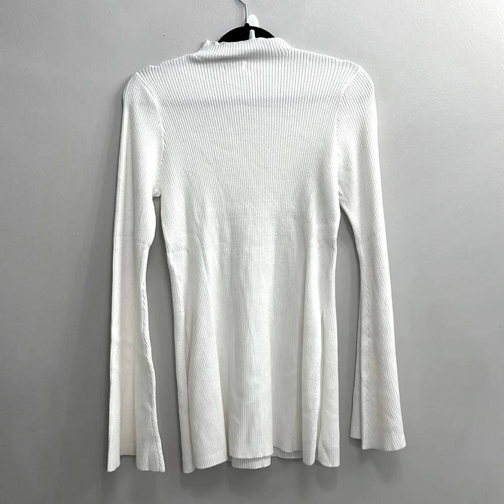 MESHKI Jovie Oversized Knit Jumper - Off White_7